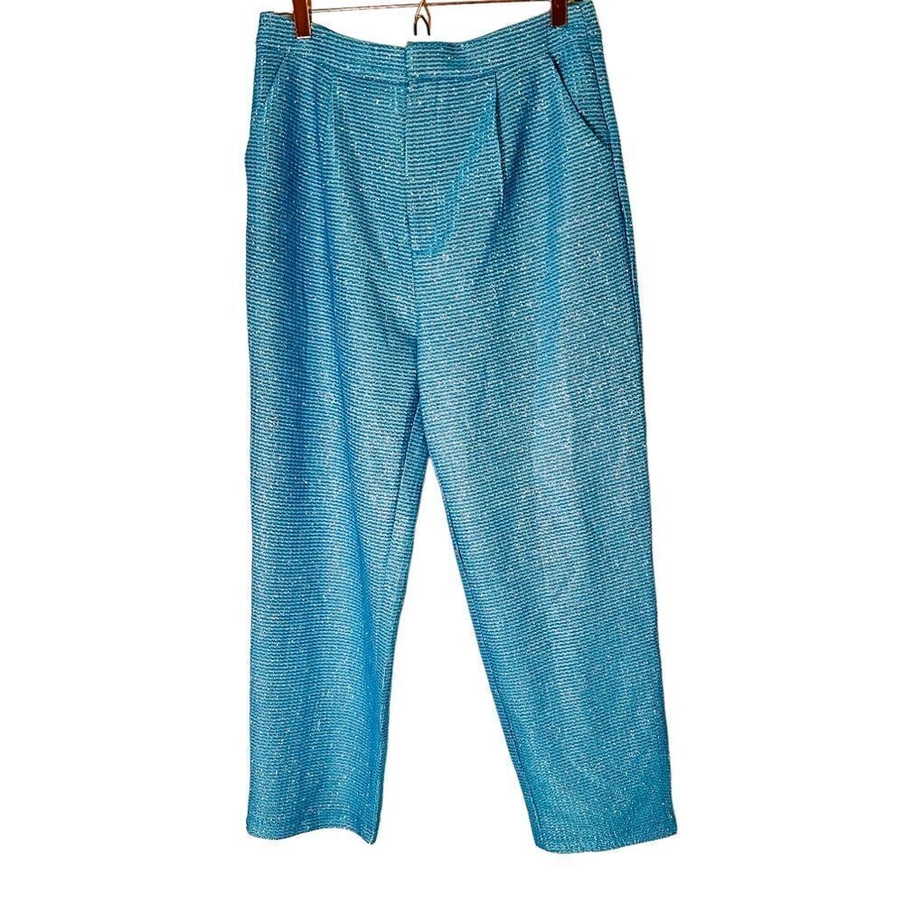 EUC Vintage Blue Sparkly Pants M/28